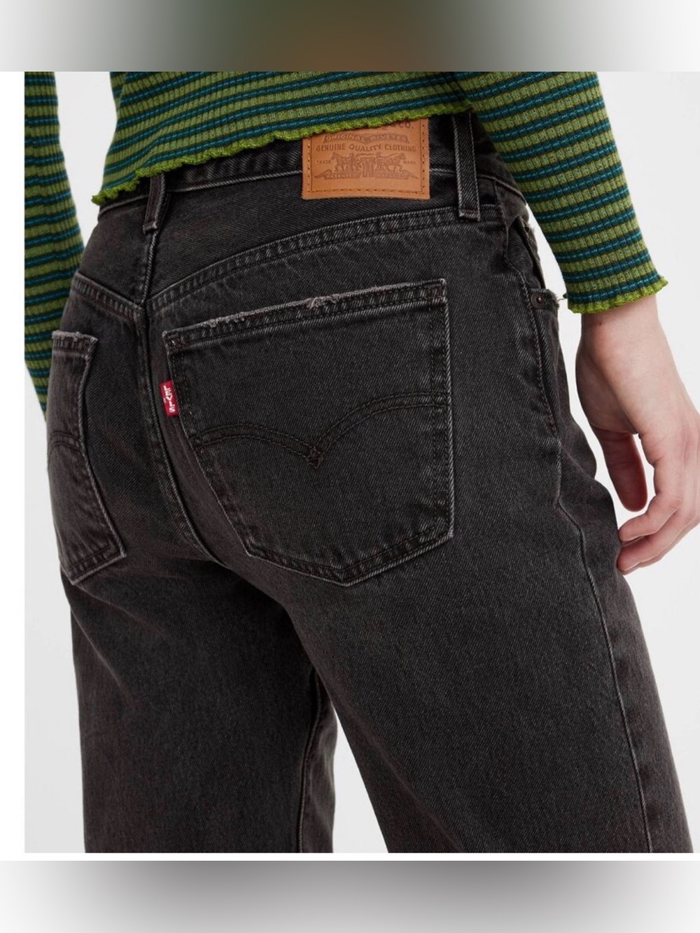 Levi's Black Straight-Leg Jeans